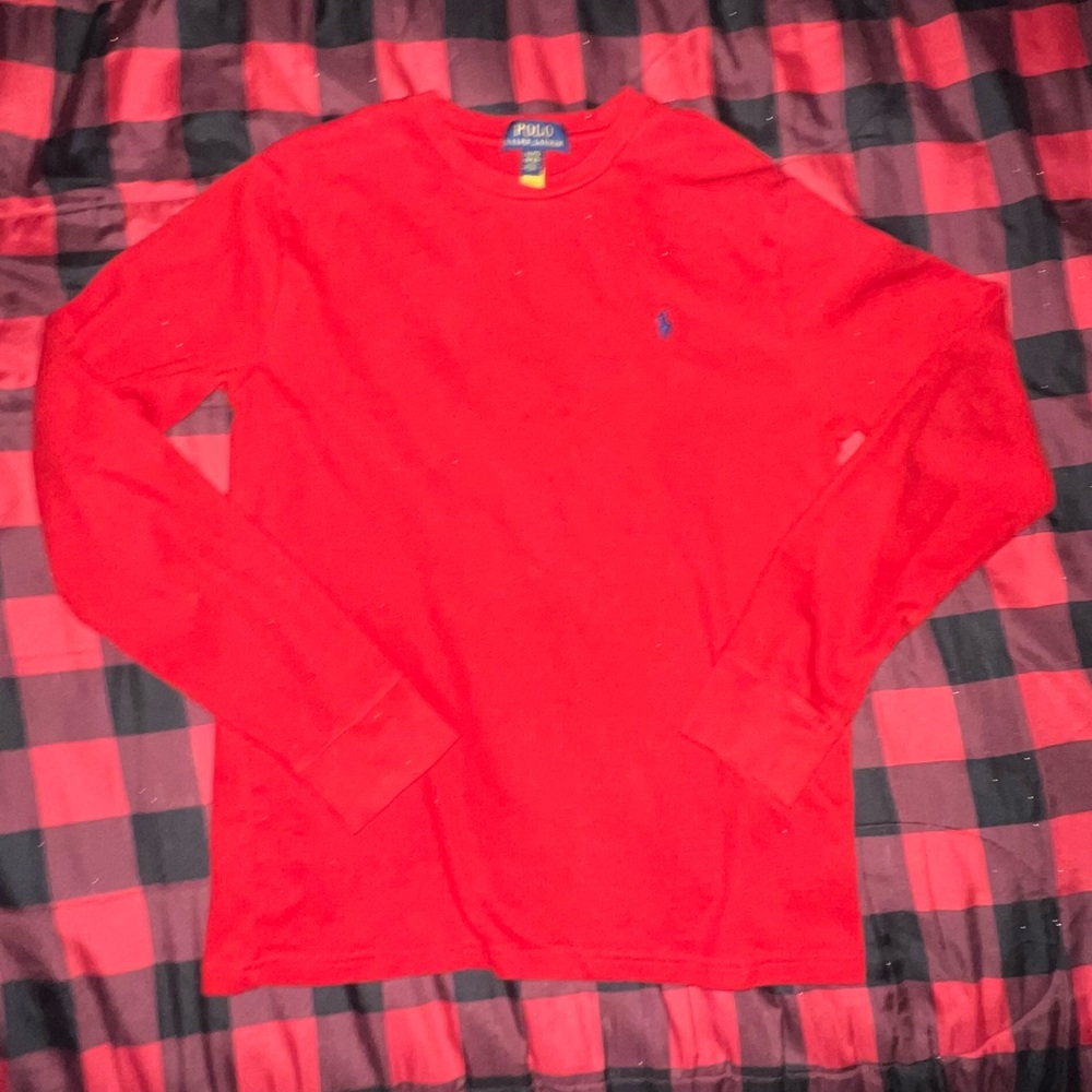 Vintage Red Polo long sleeve shirt